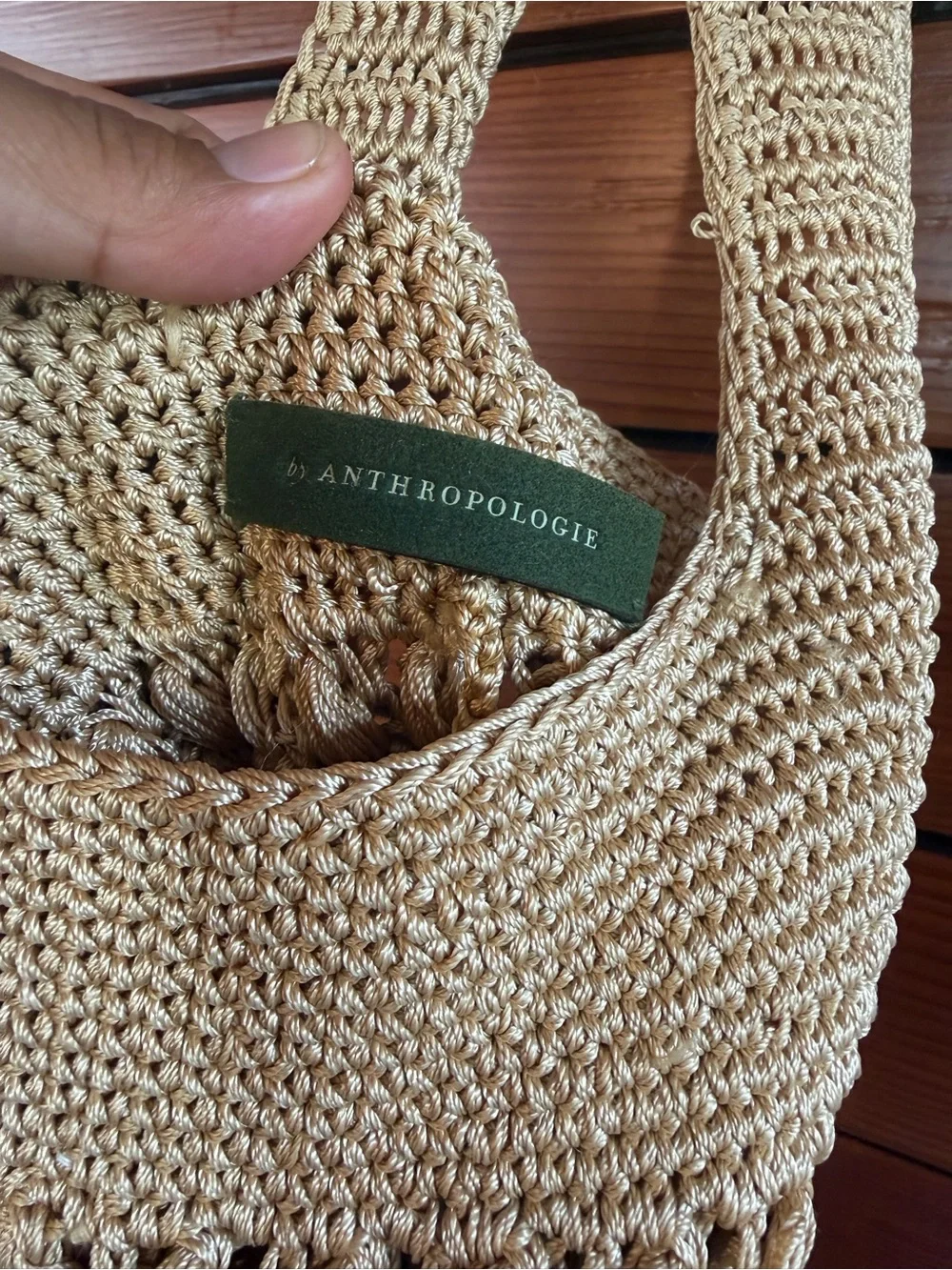 Handwoven Fringe Shoulder Bag in Natural Beige